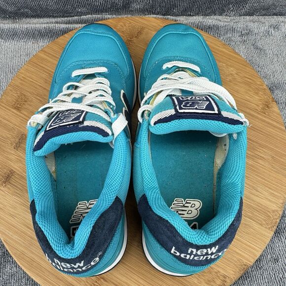 New Balance 574 Core Classic Shoes Womens Size 7 B Teal Running Comfort Sneakers - Picture 8 of 11